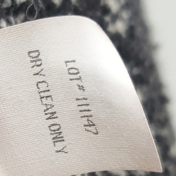 London Fog Women's Black and White Pea Coat S/M Wool Jacket - Picture 11 of 17